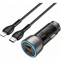 Автомобильное зарядное устройство HOCO NZ8 Sprinter 1USB 1Type-C 43Вт QC3.0 PD Type-C-8-pin
