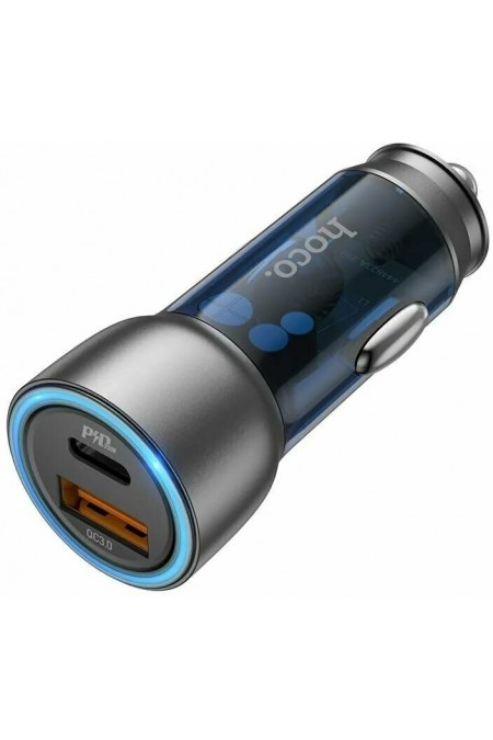 Автомобильное зарядное устройство HOCO NZ8 Sprinter 1USB 1Type-C 43Вт QC3.0 PD Type-C-8-pin 2