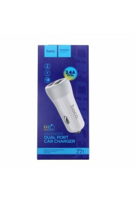 Автомобильное зарядное устройство HOCO Z21 два порта USB 5V 2.4A 3