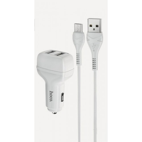 Автомобильное зарядное устройство HOCO Z36 2USB 2.4A для micro USB (6931474727763) 1