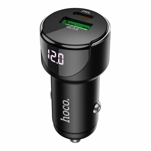 Автомобильное зарядное устройство HOCO Z42 PD20 QC3.0 один порт USB один порт Type-C 