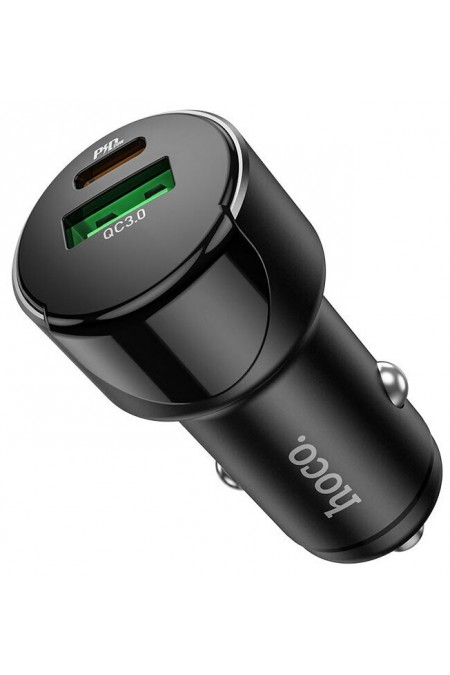 Автомобильное зарядное устройство HOCO Z42 PD20 QC3.0 один порт USB один порт Type-C 1