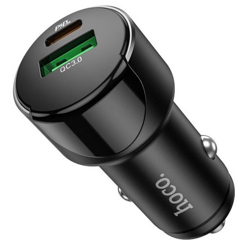 Автомобильное зарядное устройство HOCO Z42 PD20 QC3.0 один порт USB один порт Type-C 1