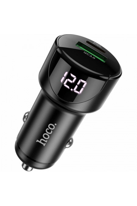 Автомобильное зарядное устройство HOCO Z42 PD20 QC3.0 один порт USB один порт Type-C 2