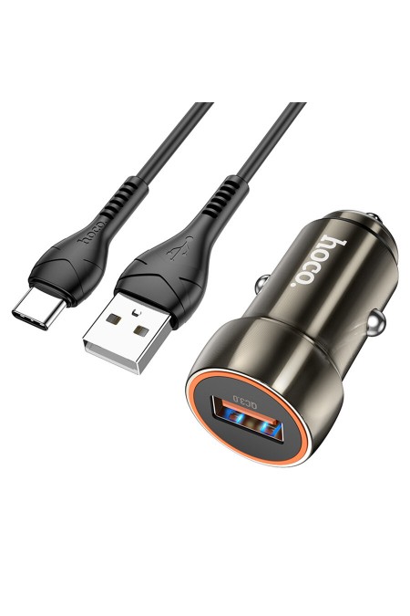 Автомобильное зарядное устройство HOCO Z46 Blue shield 1