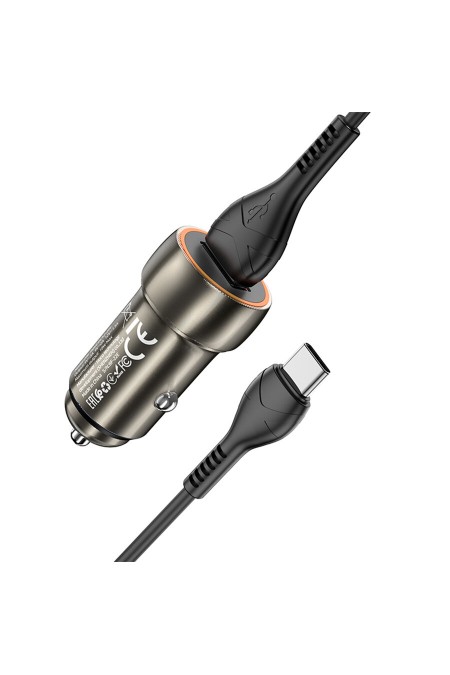 Автомобильное зарядное устройство HOCO Z46 Blue shield 2