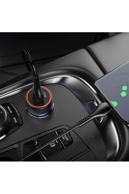 Автомобильное зарядное устройство HOCO Z46 Blue shield 3