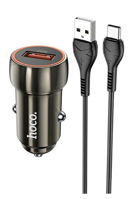Автомобильное зарядное устройство HOCO Z46 Blue shield 9