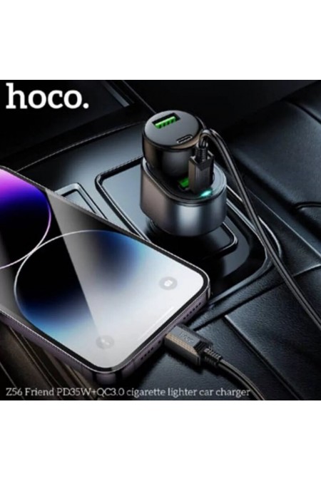 Автомобильное зарядное устройство HOCO Z56 PD35W+QC3.0 3