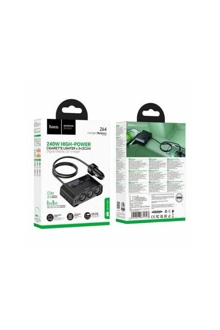 Автомобильное зарядное устройство Hoco Z64 2USB/2C 240W 