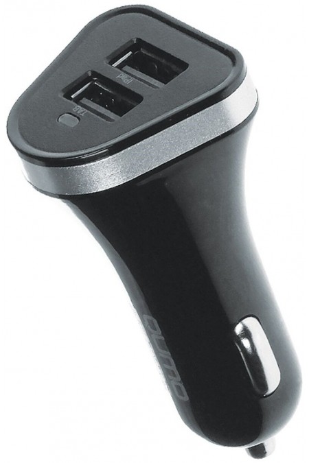 Автомобильное зарядное устройство Qumo 3A 2 USB 1A+2A 