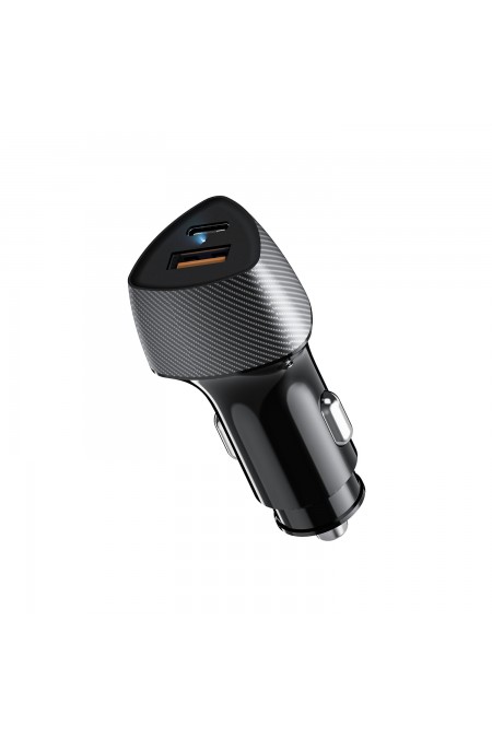 Автомобильное зарядное устройство REXANT USB-A QC 3.0 + USB-C PD (16-0241) 
