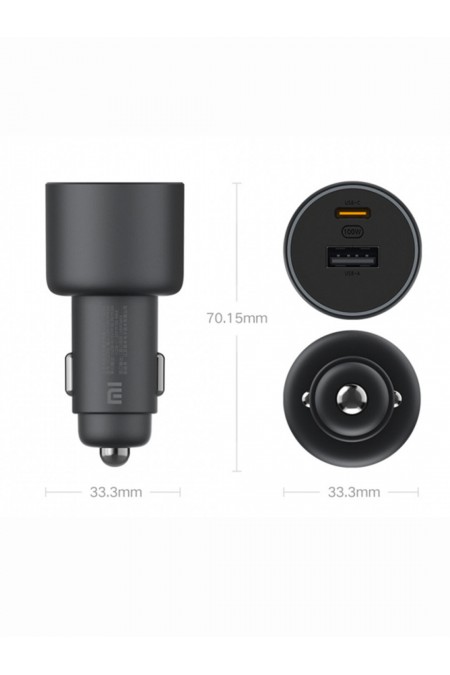 Автомобильное зарядное устройство Xiaomi 1A1C 100W 6