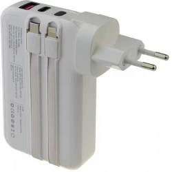 Портативный аккумулятор Perfeo Plug 10000mAh (PF_E1632) (белый)