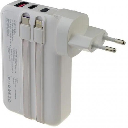 Портативный аккумулятор Perfeo Plug 10000mAh (PF_E1632) (белый) 