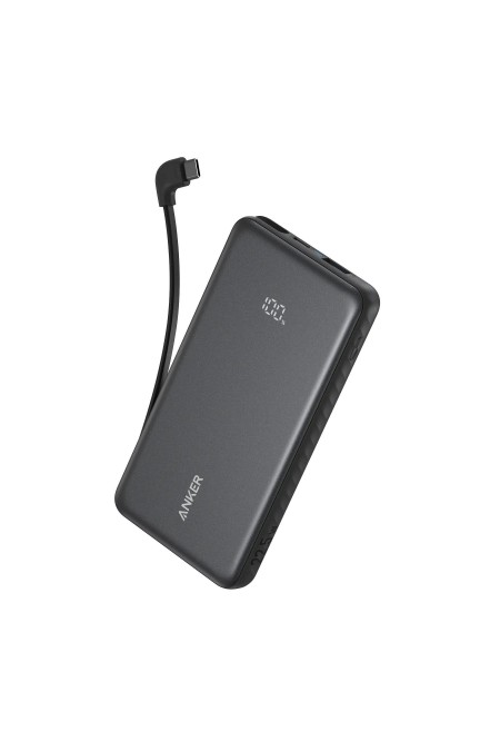 Портативный аккумулятор Anker Zolo A110DP11 22.5W 1USB/2C с проводом Type-C 10000mAh (черный) 1