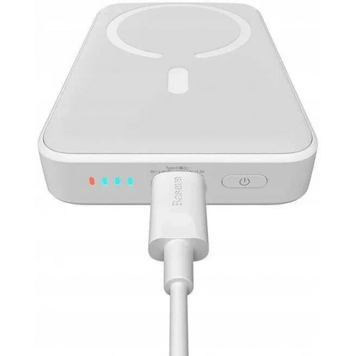 Портативный аккумулятор Baseus Magnetic Mini Wireless Fast Charge Power Bank 20000mAh 20W (белый) 9