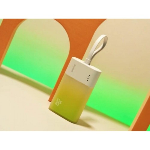 Портативный аккумулятор Baseus Popsicle Fast Charging Power Bank iPhone Edition 5200mAh 20W (белый/зеленый) 1