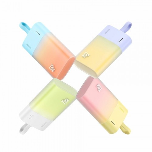 Портативный аккумулятор Baseus Popsicle Fast Charging Power Bank iPhone Edition 5200mAh 20W (белый/зеленый) 6