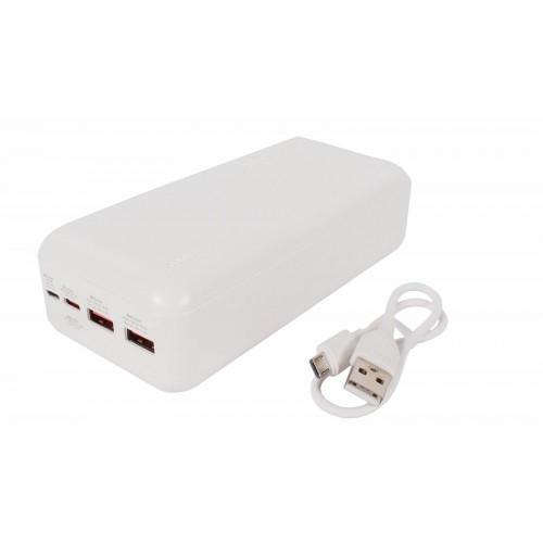 Портативный аккумулятор Hoco J101B Astute 30000 mAh (6931474782526) (белый) 1