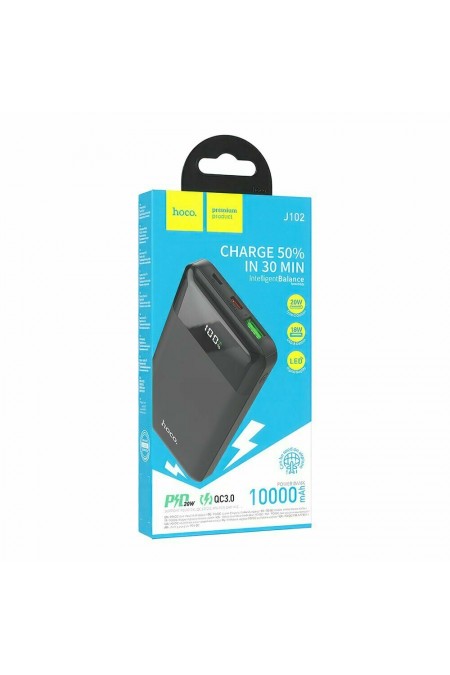 Портативный аккумулятор Hoco J102 Cool 10000mAh PD20W QC3.0 (черный) 1