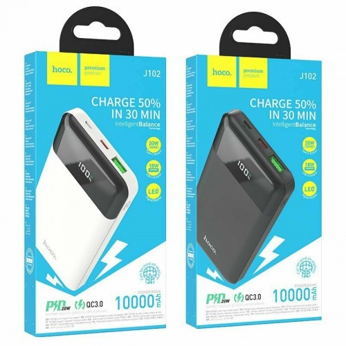 Портативный аккумулятор Hoco J102 Cool 10000mAh PD20W QC3.0 (черный) 6