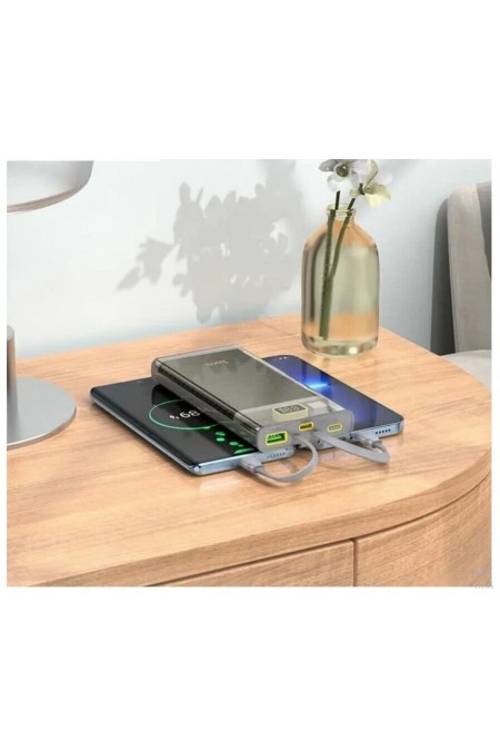 Портативный аккумулятор Hoco J104 discovery edition 22.5W fully compatible with cable 10000mAh (серый) 4