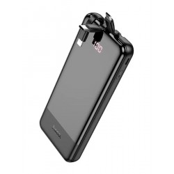 Портативный аккумулятор Hoco J114 Charger with cable and digital display 10000mAh (черный)