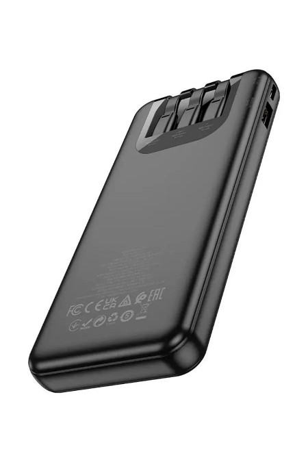 Портативный аккумулятор Hoco J114 Charger with cable and digital display 10000mAh (черный) 4
