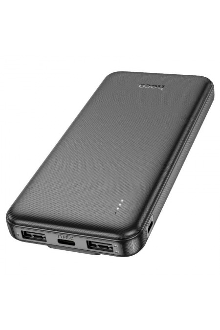 Портативный аккумулятор Hoco J118 Speed energy power bank with cable 10000mAh (черный) 