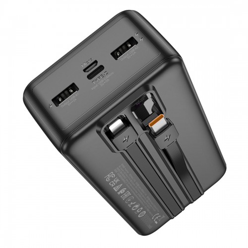 Портативный аккумулятор Hoco J118B Speed energy with cable 30000mAh (белый) 2