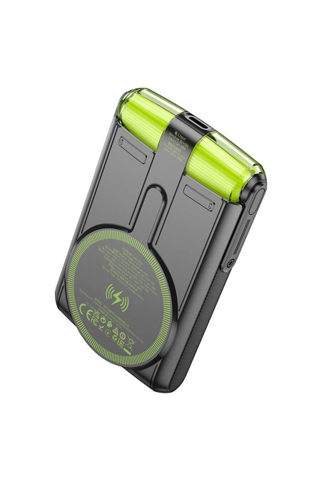 Портативный аккумулятор Hoco J127 Mecha dual PD20W With cable and Digital Display mini 10000mAh (черный) 2