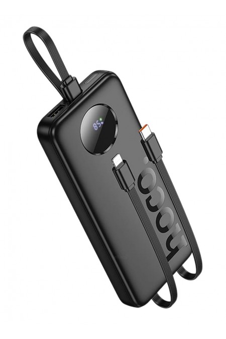 Портативный аккумулятор Hoco J132 Sabio 22.5W+PD20W fully compatible power bank with 3 cables 10000mAh (черный) 