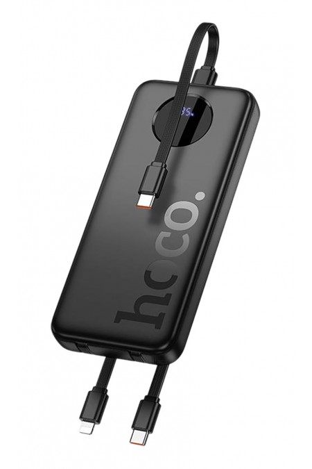 Портативный аккумулятор Hoco J132 Sabio 22.5W+PD20W fully compatible power bank with 3 cables 10000mAh (черный) 1