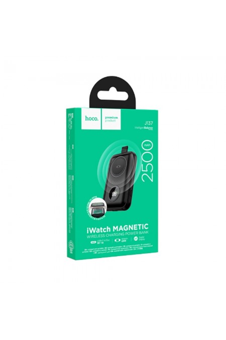 Портативный аккумулятор Hoco J137 для iWatch 1-9, SE/SE2, Ultra/Ultra2 2500mAh (черный) 1