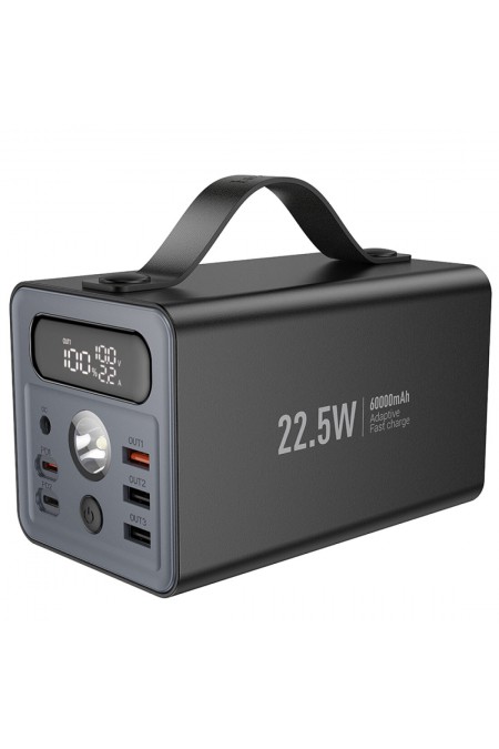 Портативный аккумулятор Hoco J138 Distant 22.5W+PD20W+DC12V multi-function 60000mAh (черный) 1