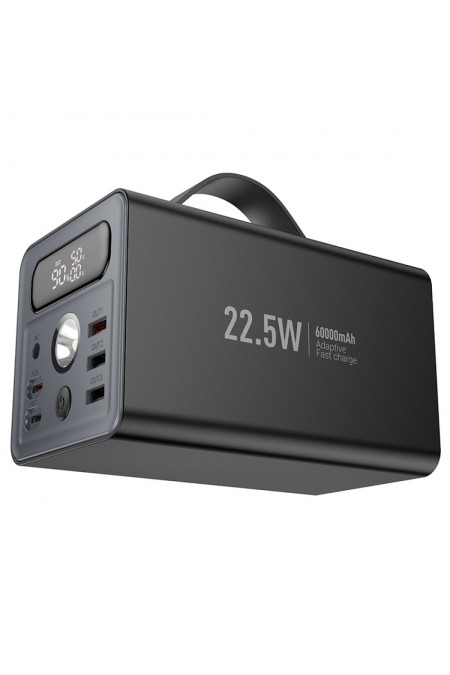 Портативный аккумулятор Hoco J138 Distant 22.5W+PD20W+DC12V multi-function 60000mAh (черный) 2