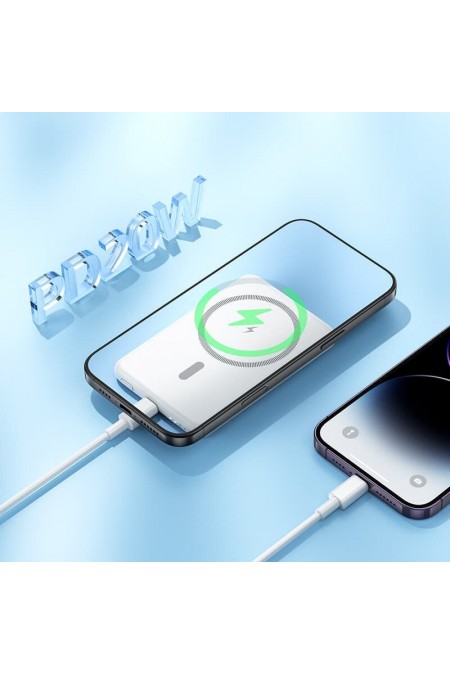 Портативный аккумулятор Hoco J140A Tony PD20W ultra-thin magnetic 5000mAh (белый) 2