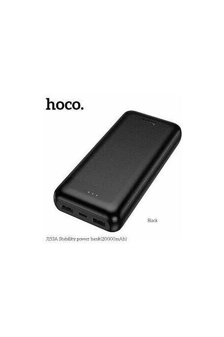 Портативный аккумулятор Hoco J153A 20000mAh 2USB+1Type-C+1micro USB 2.0 (6942007656085) (черный) 