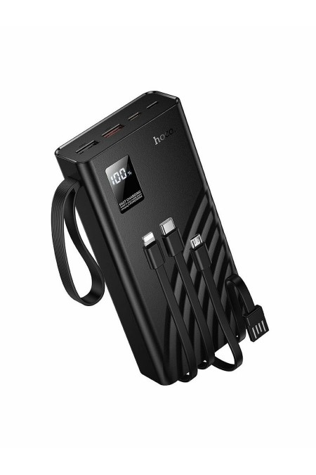 Портативный аккумулятор Hoco J155 Shine 22.5W+PD20W+light 4-cable 20000mAh (черный) 2