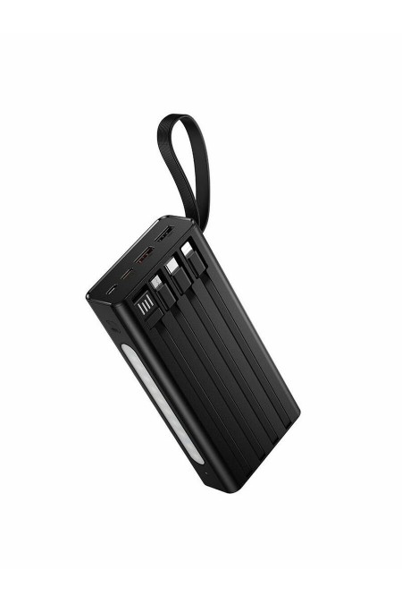 Портативный аккумулятор Hoco J155 Shine 22.5W+PD20W+light 4-cable 20000mAh (черный) 4