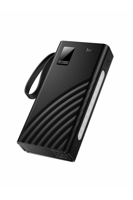 Портативный аккумулятор Hoco J155 Shine 22.5W+PD20W+light 4-cable 20000mAh (черный) 5