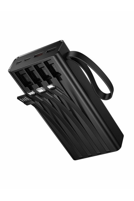 Портативный аккумулятор Hoco J155 Shine 22.5W+PD20W+light 4-cable 20000mAh (черный) 6