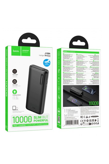 Портативный аккумулятор Hoco J158A Runner 10000mAh (черный) 4