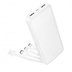 Портативный аккумулятор Hoco J163 Wonderful with 4 cables 10000mAh (белый)