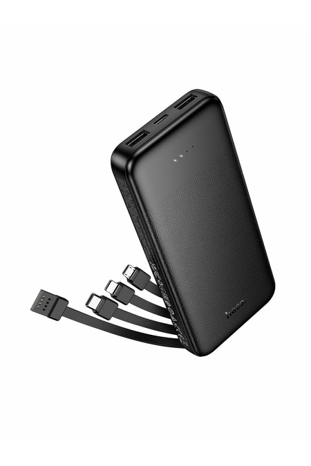 Портативный аккумулятор Hoco J163 Wonderful with 4 cables 10000mAh (черный) 