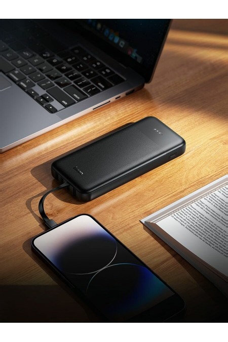Портативный аккумулятор Hoco J163 Wonderful with 4 cables 10000mAh (черный) 2