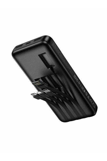 Портативный аккумулятор Hoco J163 Wonderful with 4 cables 10000mAh (черный) 3