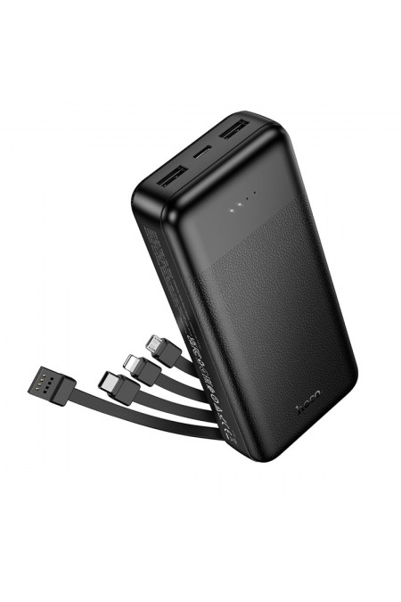 Портативный аккумулятор Hoco J163A Wonderful with 4 cables 20000mAh (черный) 