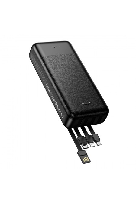 Портативный аккумулятор Hoco J163A Wonderful with 4 cables 20000mAh (черный) 1